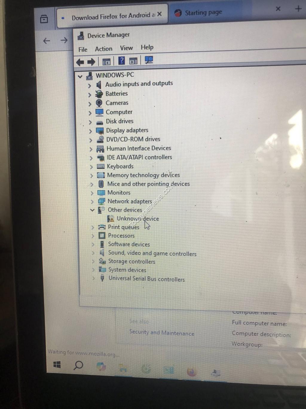 Sony Vaio laptop starts slowly, keyboard error 1.jpg