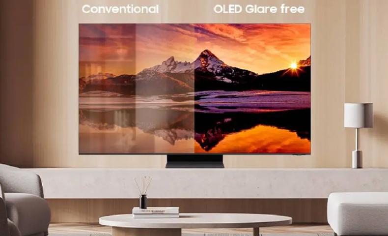 samsung oled s95d tv uses advanced glare free technology to prevent glare 4