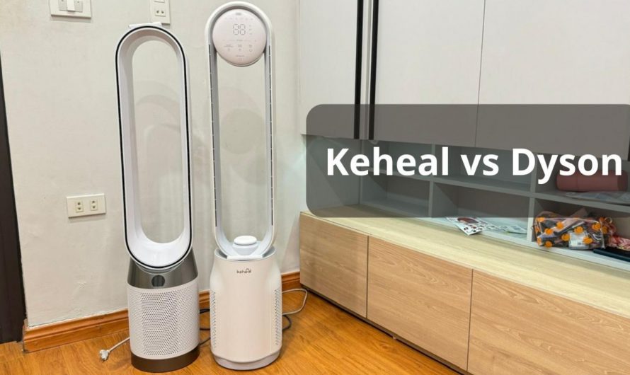 Dyson VS Keheal bladeless fan, air filter