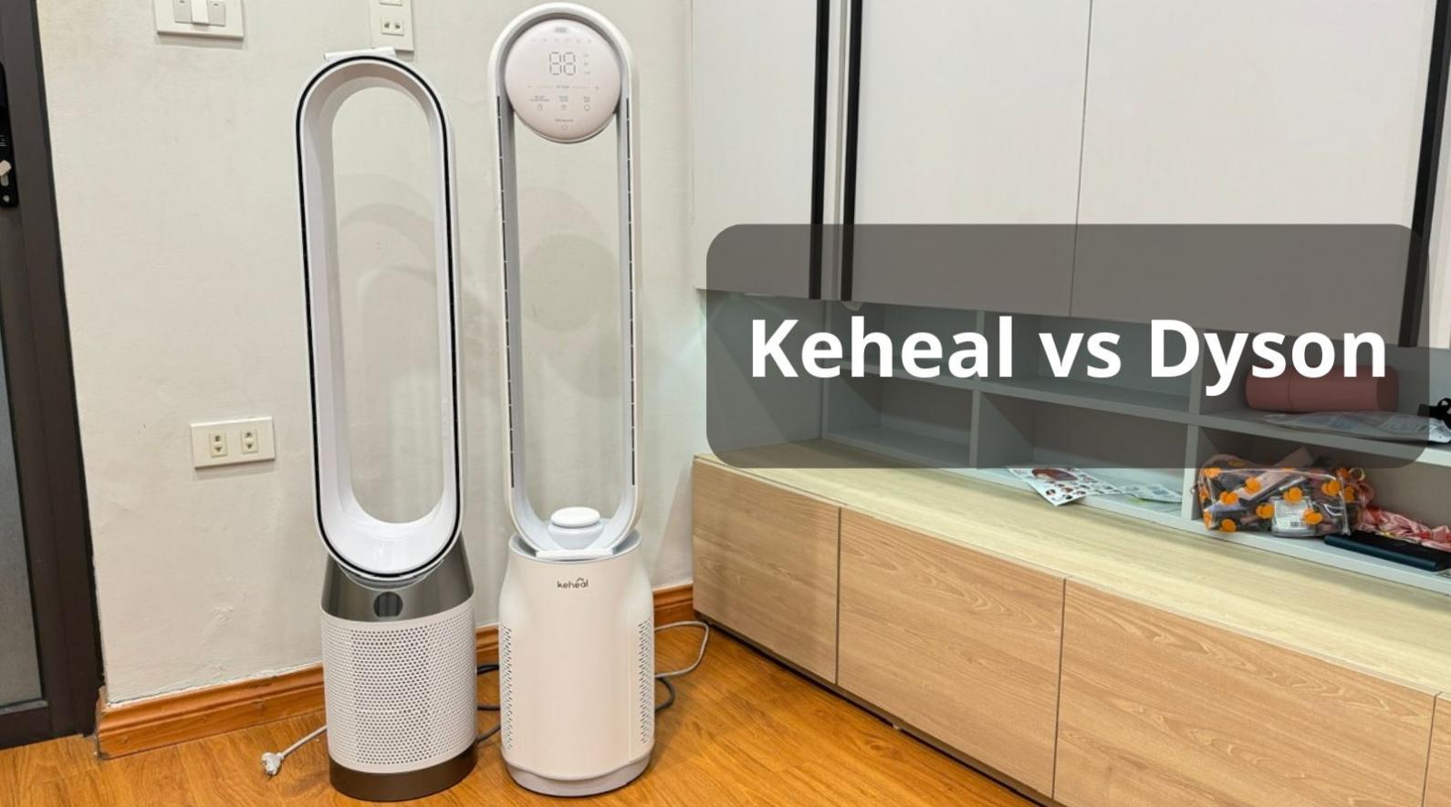 dyson vs keheal bladeless fan air filter 1